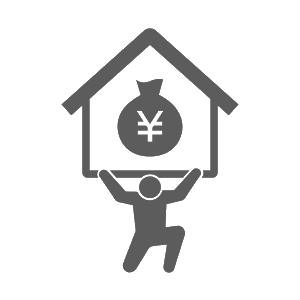 ローンを抱える人の画像